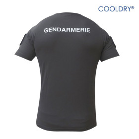 Tee Shirt CoolDry anti-humidité Noir GENDARMERIE Agréé DGGN
