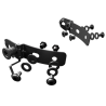 Paire de fixation pour écran Pare Coups MSA Gallet