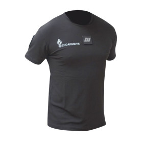Tee Shirt CoolDry anti-humidité Noir GENDARMERIE Agréé DGGN