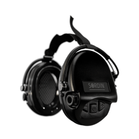 Casque Sordin SUPREME MIL AUX PVC Serre-Nuque - Noir