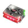 Micro-lampe LED portative de sécurité (rouge/vert)
