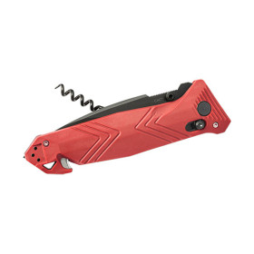 Couteau CAC Mixte - 4 fonctions - Rouge