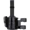 Plaque de Cuisse Double Sangle Fixe Noir