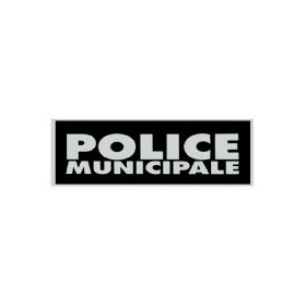 Bandeau POLICE MUNICIPALE Rétro-réfléchissant 